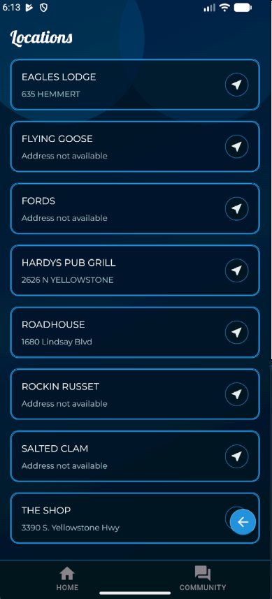 Dart League Pro - Mobile Locations