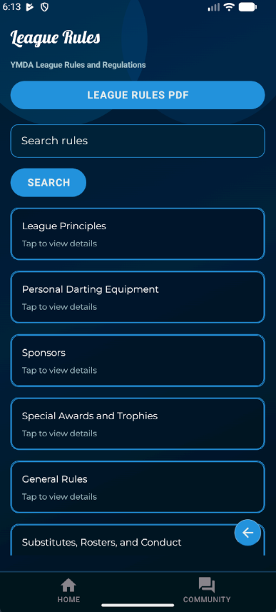 Dart League Pro - Mobile League Rules